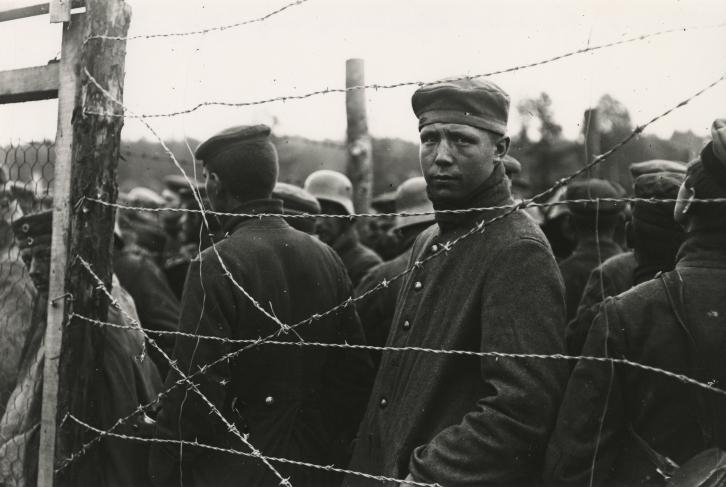 Сен-Феликс, немецкие пленные в лагере, Эна. 24 октября 1917